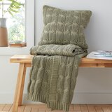 Catherine Lansfield Zelena pletena odeja 130x170 cm Chunky Marl Knit – | Shoptok.si