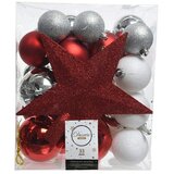  kuglica za božićno drvce (višebojno, plastika, 33 kom.) | shoptok.hr