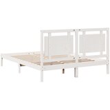  Dugi okvir kreveta bez madraca bijeli 160 x 210 cm masivno drvo | Eponuda.com