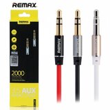 Remax AUX Audio kabl L200 (3,5mm st. jack-3,5mm st. jack) beli 2m | ePonuda.com