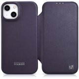 ICARER Usnjena torbica za iPhone 14 Plus z magnetnim zavihkom MagSafe CE Premium Leather vijolična, (21522107) Cene