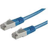 Roline 21.15.0384 RJ45 omrežni kabel\, patch kabel cat 5e s/ftp 0.50 m modra 1 kos, (20420651) | Shoptok.si
