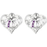  Naušnice Silver Heart - Srebrna KP1238 | Shoptok.si