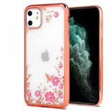 Nillkin Silikonski ovitek z rožicami za iPhone 12 / 12 Pro - roza Cene