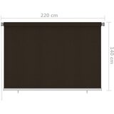  Vanjska roleta za zamračivanje 220 x 140 cm smeđa | shoptok.hr