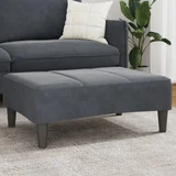 vidaXL Stolček za noge temno siv 77x55x31 cm žamet