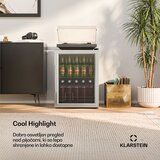 Klarstein Beersafe hladilnik za pijačo s steklenimi vrati | 64 x 48 cm | Notranja LED osvetlitev | Shoptok.si