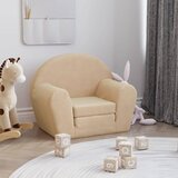  Dječja fotelja krem od mekanog pliša | shoptok.hr