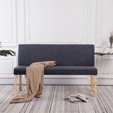 vidaXL Klupa od poliestera 139,5 cm tamnosiva | shoptok.hr