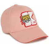 Kenzo Kids Otroška bombažna bejzbolska kapa roza barva