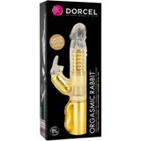Dorcel Orgasmic Rabbit - vibrator z rogom (zlat) Cene