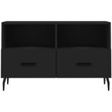 TV ormarić crni 80 x 36 x 50 cm od konstruiranog drva | Eponuda.ba