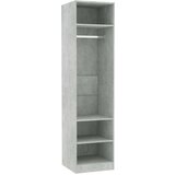 vidaXL Garderobna omara betonsko siva 50x50x200 cm iverna plošča, (20705583) | Shoptok.si