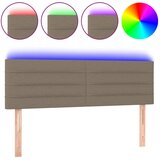 Maison Chic led posteljno vzglavje - vzglavna omarica - nočna omarica taupe 144x5x78/88 cm blago, (21706494) | Shoptok.si