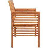 3 Vrtna klop za 3 osebe z blazino 150 cm trden akacijev les | Shoptok.si