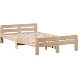 vidaXL Okvir kreveta bez madraca 135 x 190 cm od masivne borovine | shoptok.hr