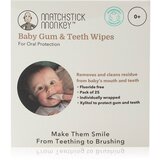 Matchstick monkey Baby Gum & Teeth Wipes 0 m+ maramice za čišćenje za zube, jezik i desni 1 kom | shoptok.hr