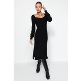 Trendyol Black Straight Sweetheart Neck Knitwear Dress | shoptok.hr