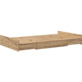  Krevetna konstrukcija za pohranu sivo Sonoma hrast artisan | shoptok.hr