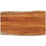 Stolna ploča 100x60x3,8 cm pravokutna bagremovo drvo živi rub | Eponuda.com