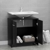 vidaXL Kupaonski ormarić crni 60 x 33 x 61 cm od iverice | shoptok.hr