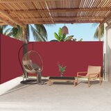 vidaXL Uvlačiva bočna tenda crvena 180 x 600 cm Cijene