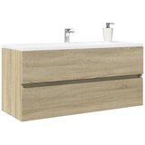 vidaXL Ormarić za umivaonik boja hrasta sonome 100x38,5x45 cm drveni Cijene