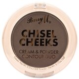 Barry M set za oblikovanje obraznih potez - Chisel Cheeks Cream & Powder Contour Duo - Dark | Shoptok.si