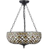 Endon 111882 - Viseći luster na lancu Tiffany MILLE FEUX, 3xE27/10W/230V, prečnik 45 cm | Eponuda.com