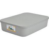 Homéa Siva plastična kutija za pohranu s poklopcem 35,5x25,5x8 cm – | shoptok.hr