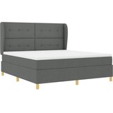  Krevet s opruga kutije Tamno siva 200 x 180 cm tkanina | shoptok.hr