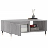  Stolić za kavu siva boja hrasta 90x60x35 cm konstruirano drvo | shoptok.hr