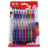 Olovka hemijska gel 0.7mm 8 boja AGP123R6