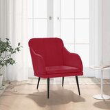  Fotelj vinsko rdeč 63x76x80 cm žamet, (20929518) | Shoptok.si