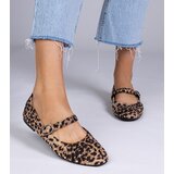 D/CEO marka niezdefiniowana Leopard ballerinas with studs and buckle Salos | shoptok.hr