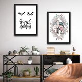 Wallity slika sweet dreams, 2 dela, 30 x 40cm Cene