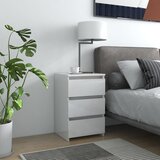 vidaXL noćni ormarić sjajni bijeli 40x35x62,5 cm od konstruiranog drva Cijene