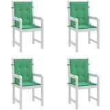  Jastuci za vrtne stolice 4 kom zeleni 100x50x3 cm od tkanine | shoptok.hr