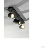 Gtv stropna svetilka veneto 3xGU10 230V IP20, črna | Shoptok.si