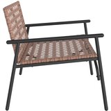  Vrtna stolica Smeđa 110,5 x 79 x 75,5 cm poliratan | shoptok.hr