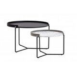 Hanah home Mandy set klub stolića, 2 dijela, 80x51x80, 60x41x60 cm, antracit | Eponuda.ba