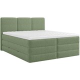 MID.YOU POSTELJA BOXSPRING 180 cm x 200 cm , les, tekstil, leseni material zelena | Shoptok.si