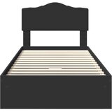  Krevetna konstrukcija Crna 70 x 190 cm Konstruirano drvo | shoptok.hr
