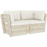 The Living Store Vrtni kavč dvosed iz palet z blazinami smrekovina - Kavč Iz Palet, (21422051) | Shoptok.si