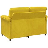 SOFA za dvije osobe Žuta 138 x 83 x 95 cm Baršun | Eponuda.ba