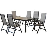 Gardenson vrtni set aluminij barve grafita rjava, barve grafita | Shoptok.si