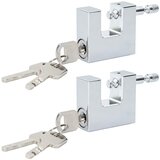vidaXL Žabica 2 pcs srebrna 5 x 1,9 x 4,5 cm elezo, (5000152005) | Shoptok.si