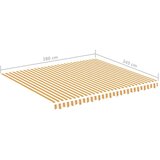  Zamjenska tkanina za tendu žuto-bijela 4 x 3 5 m | shoptok.hr