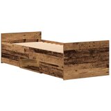  Krevetna konstrukcija bez madraca Stari drvo 75x190 cm Konstruirano drvo | shoptok.hr