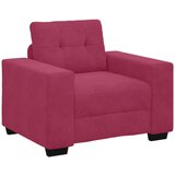  3-dijelni set sofe s jastučićima vino crvena baršun | shoptok.hr